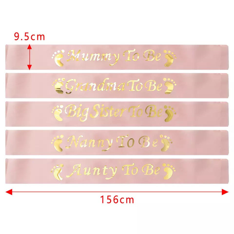 Baby Shower Sash - Choose Style
