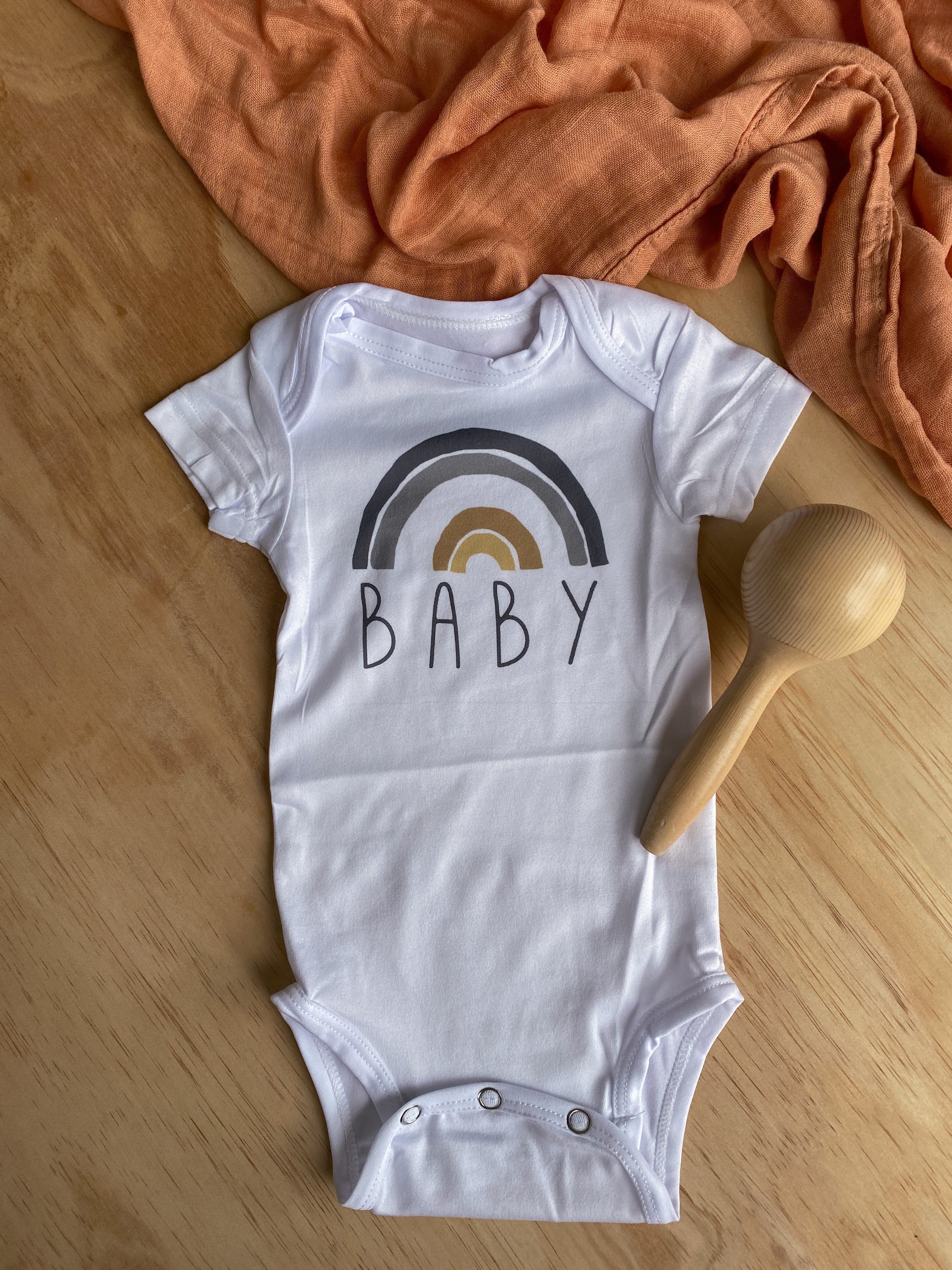 Rainbow Baby - Announcement Romper